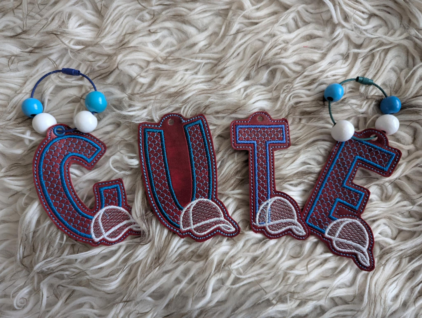 Ball Cap Alphabet Charms-Bag Tags