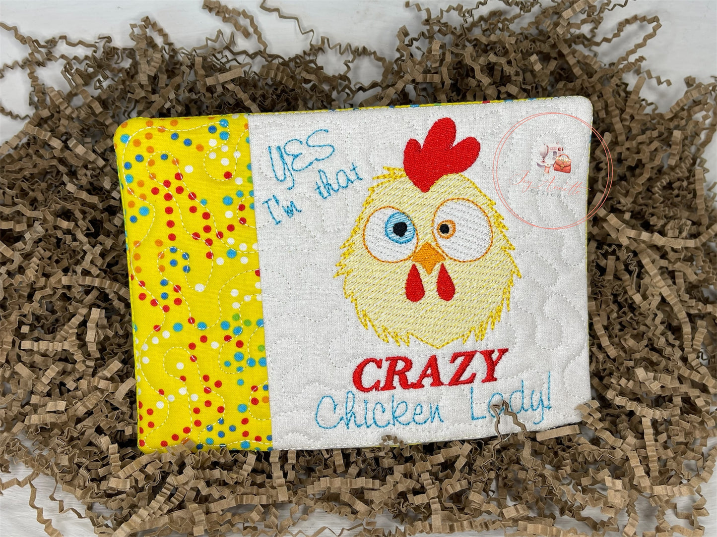Yes I am that Crazy Chicken Lady Mug Rug