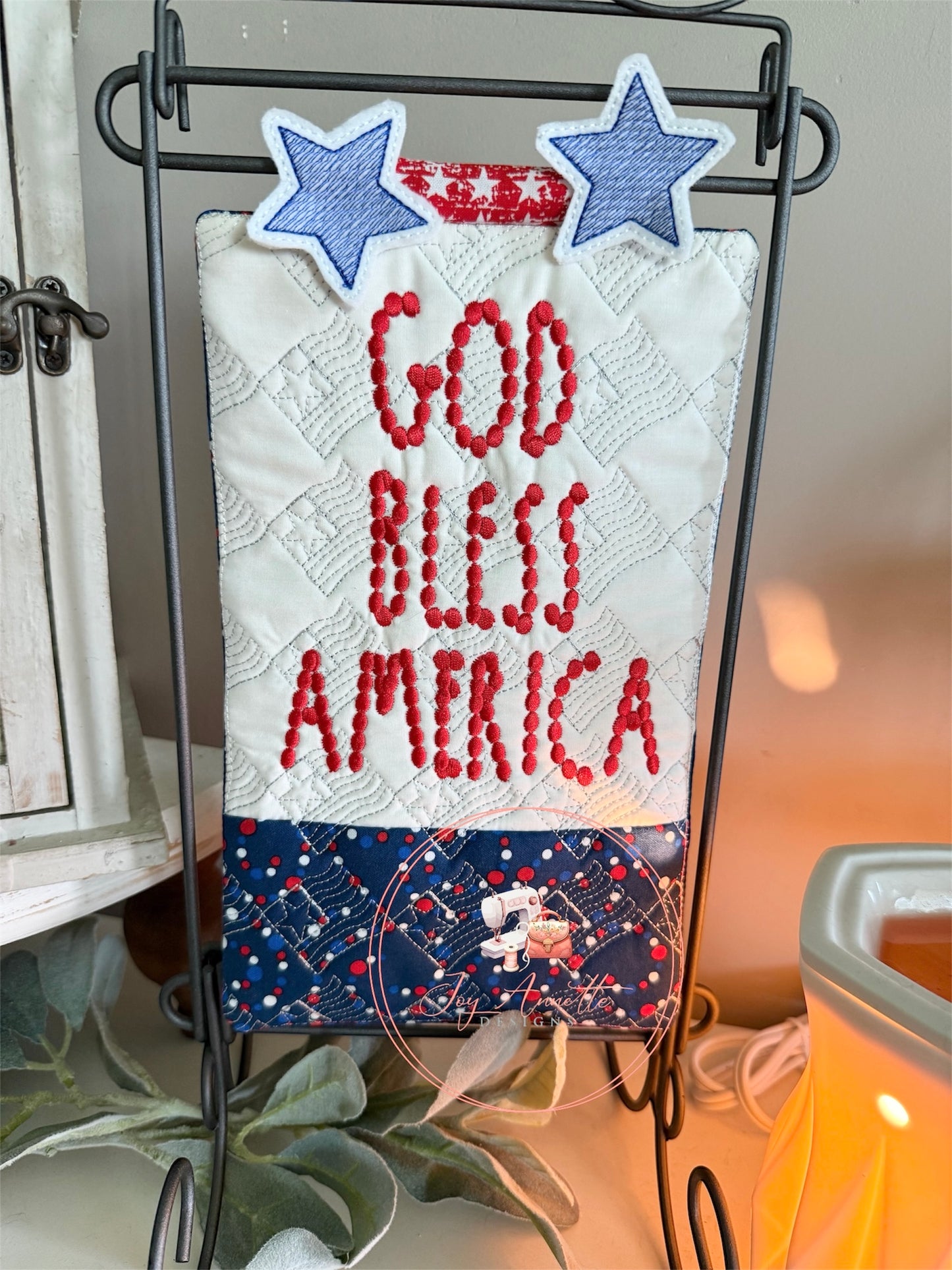 God Bless America Mini Quilt