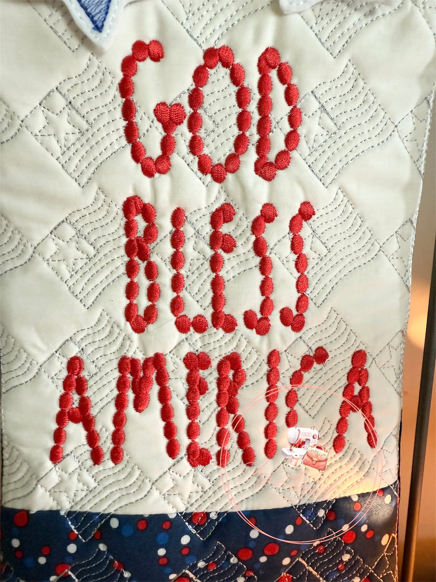 God Bless America Mini Quilt