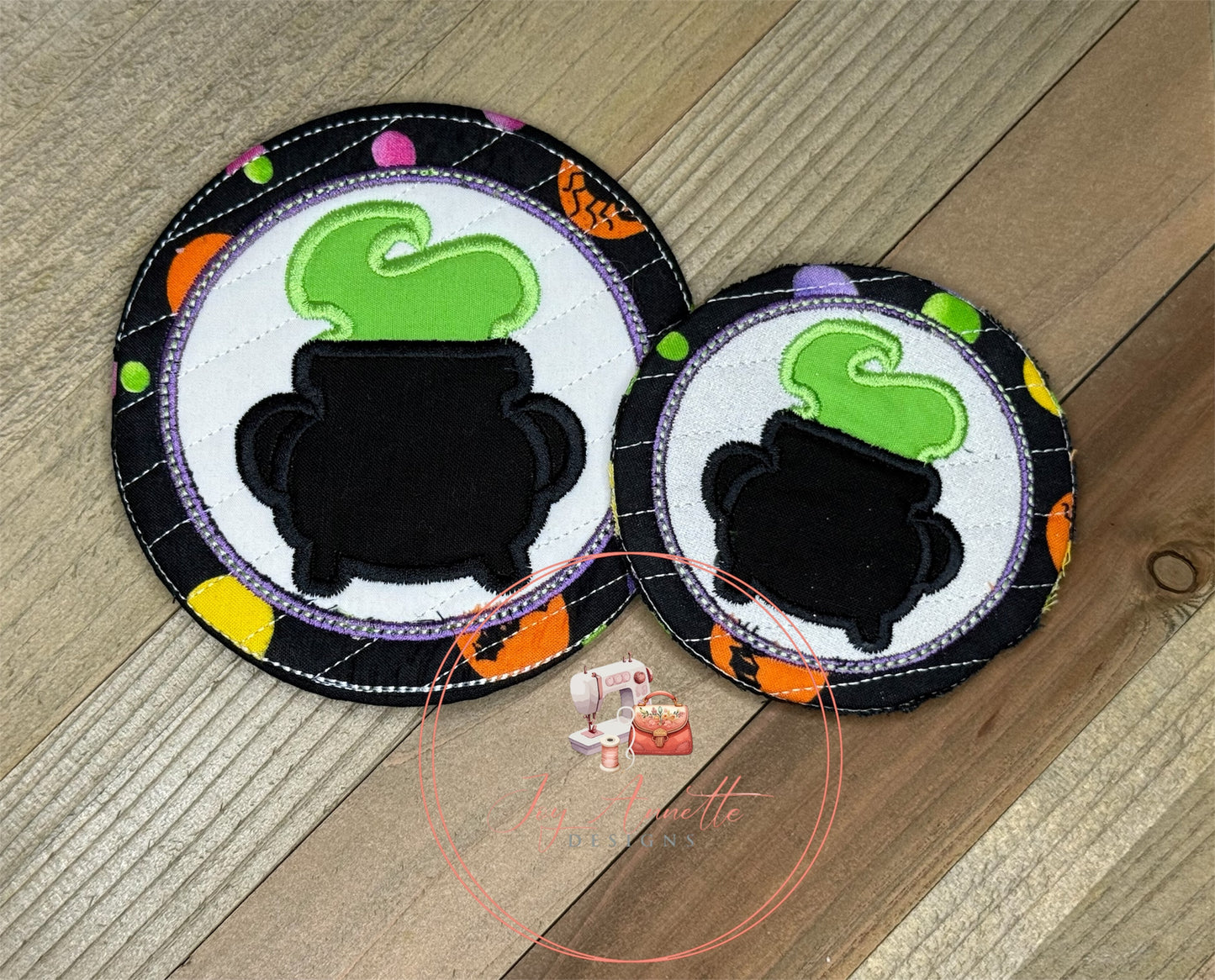 Round Cauldron Coasters