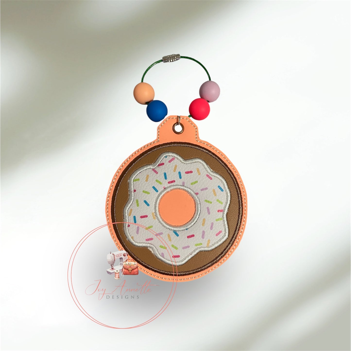 Applique' Donut Bag Tag, Bookmark or Ornament