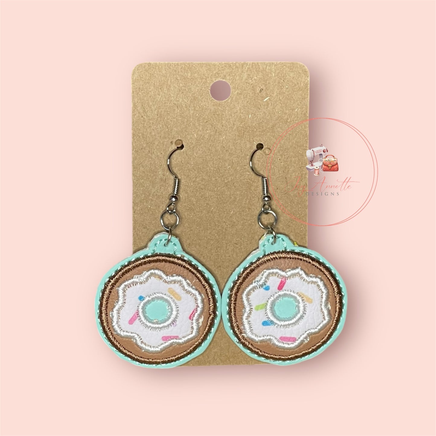 Applique' Donut Earrings