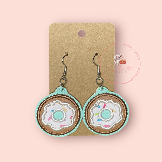 Applique' Donut Earrings