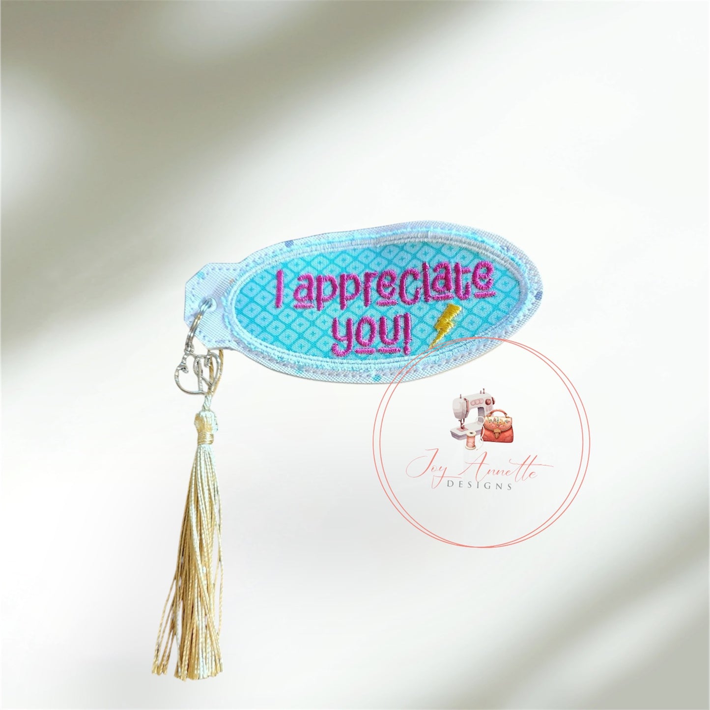 I Appreciate You Bag Tag, Bookmark, Ornament