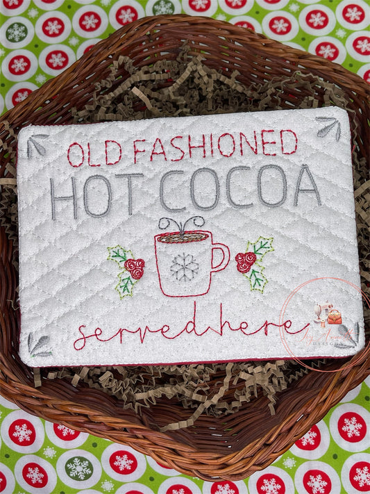 Old Fashioned Cocoa Mug Rug