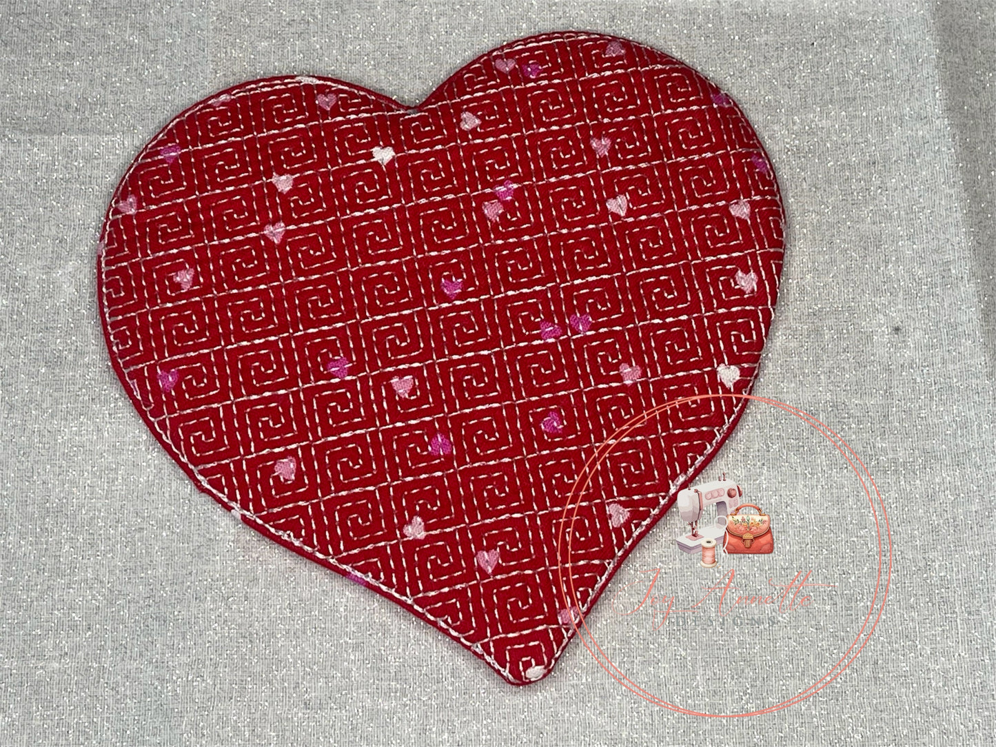 Quilted Heart Coaster