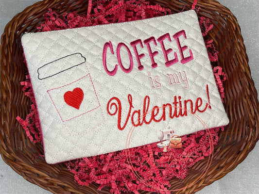 Coffee Is My Valentine Mug Rug