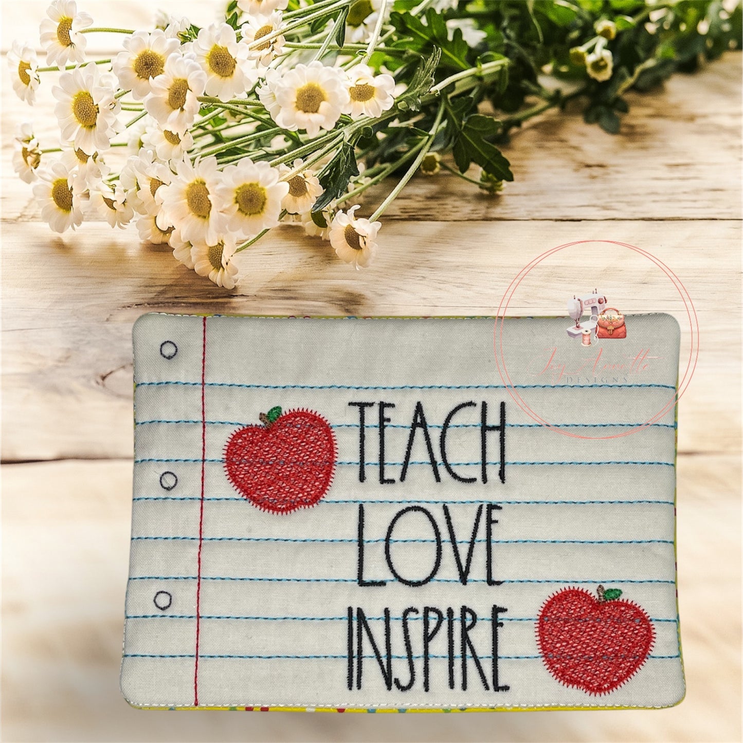 Teach Love Inspire Mug Rug