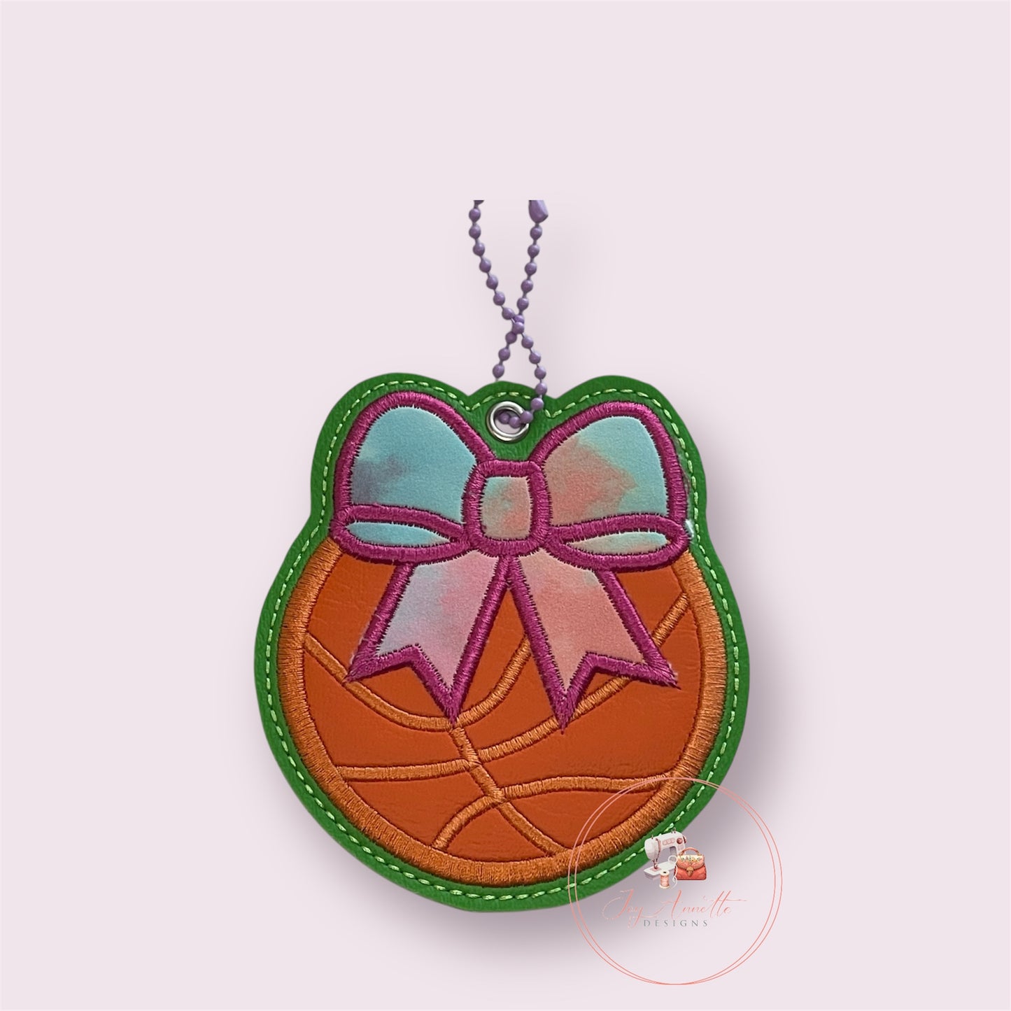 Bow Basketball Bag Tag