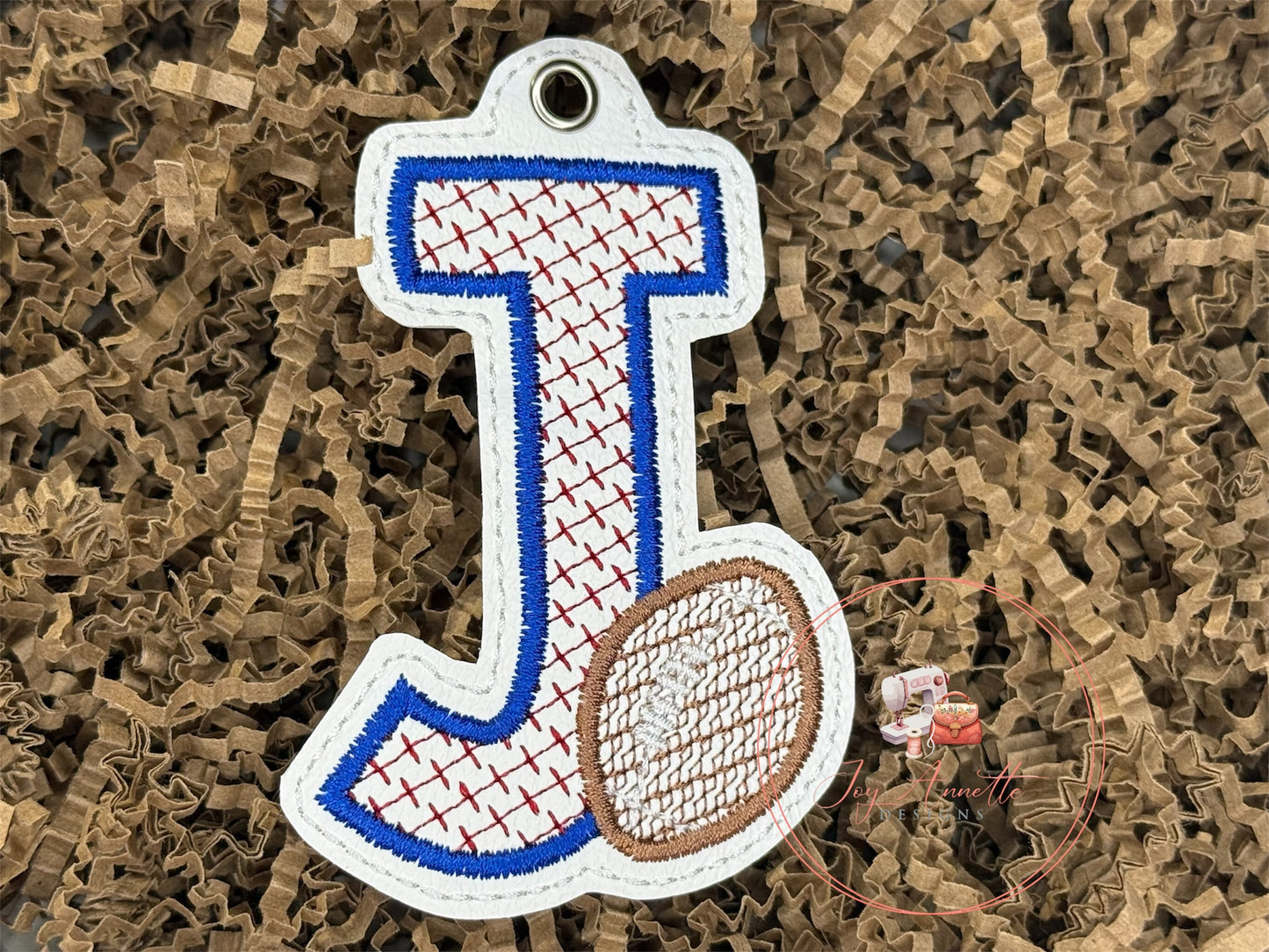 Football Alphabet Charms-Bag Tags