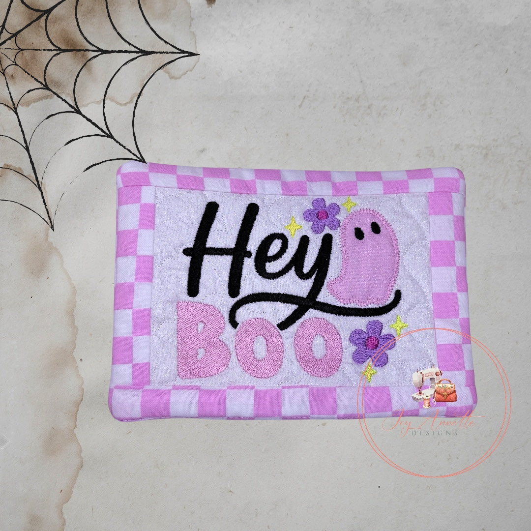 Hey Boo Mug Rug