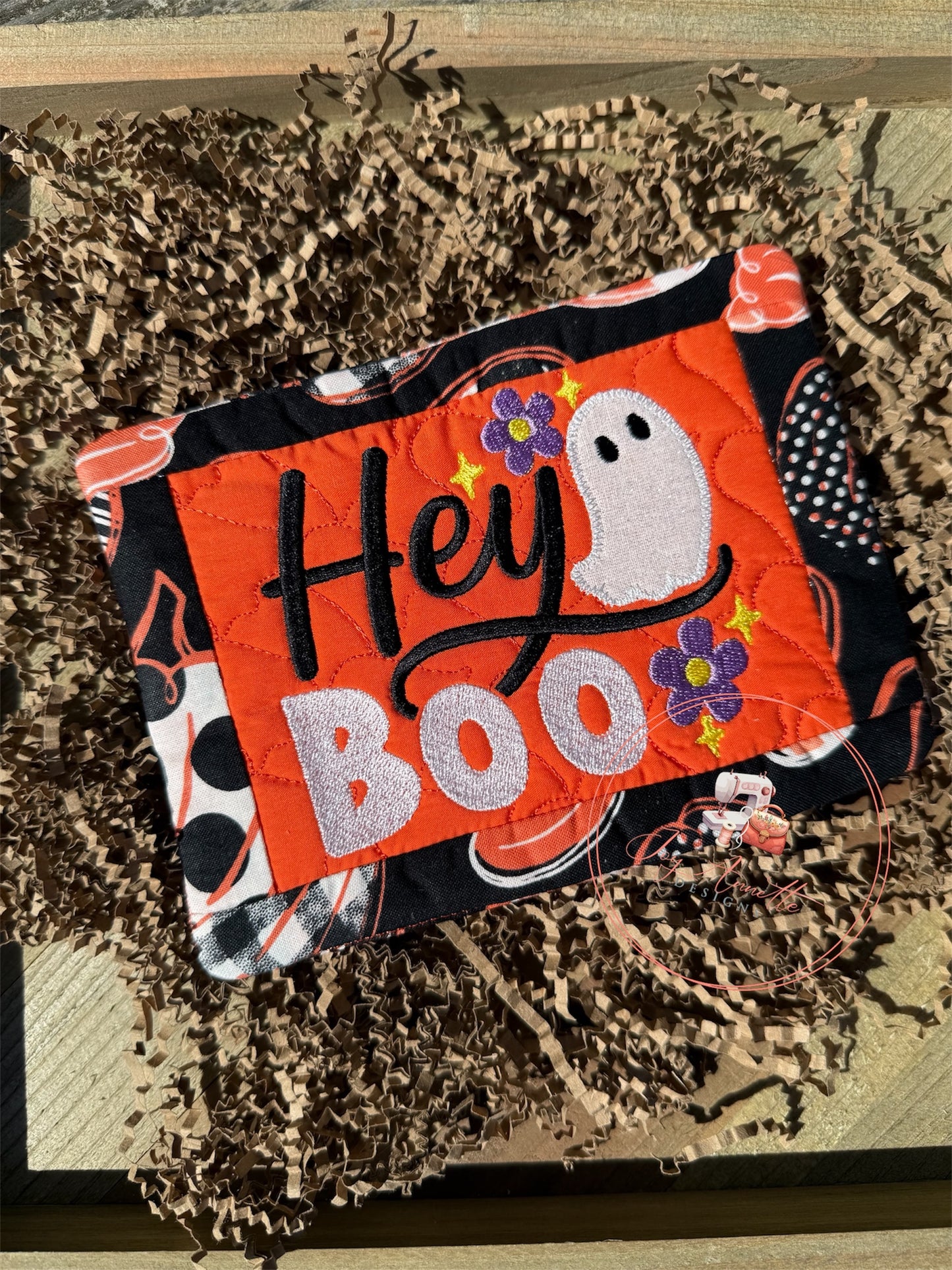 Hey Boo Mug Rug