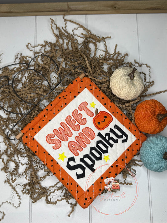 Sweet and Spooky Square Mini Quilt