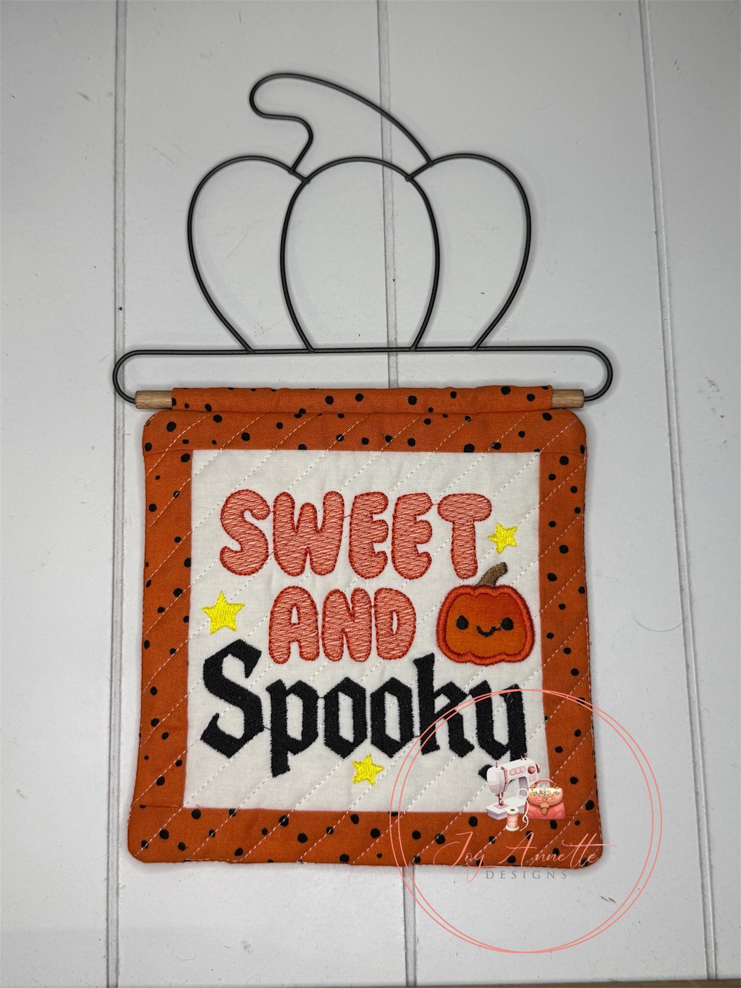 Sweet and Spooky Square Mini Quilt